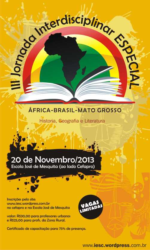 África-Brasil-Mato Grosso - Cartaz